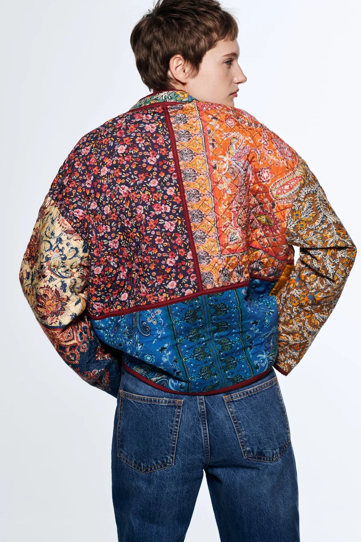 Floral Quilted Jacket/Coat
