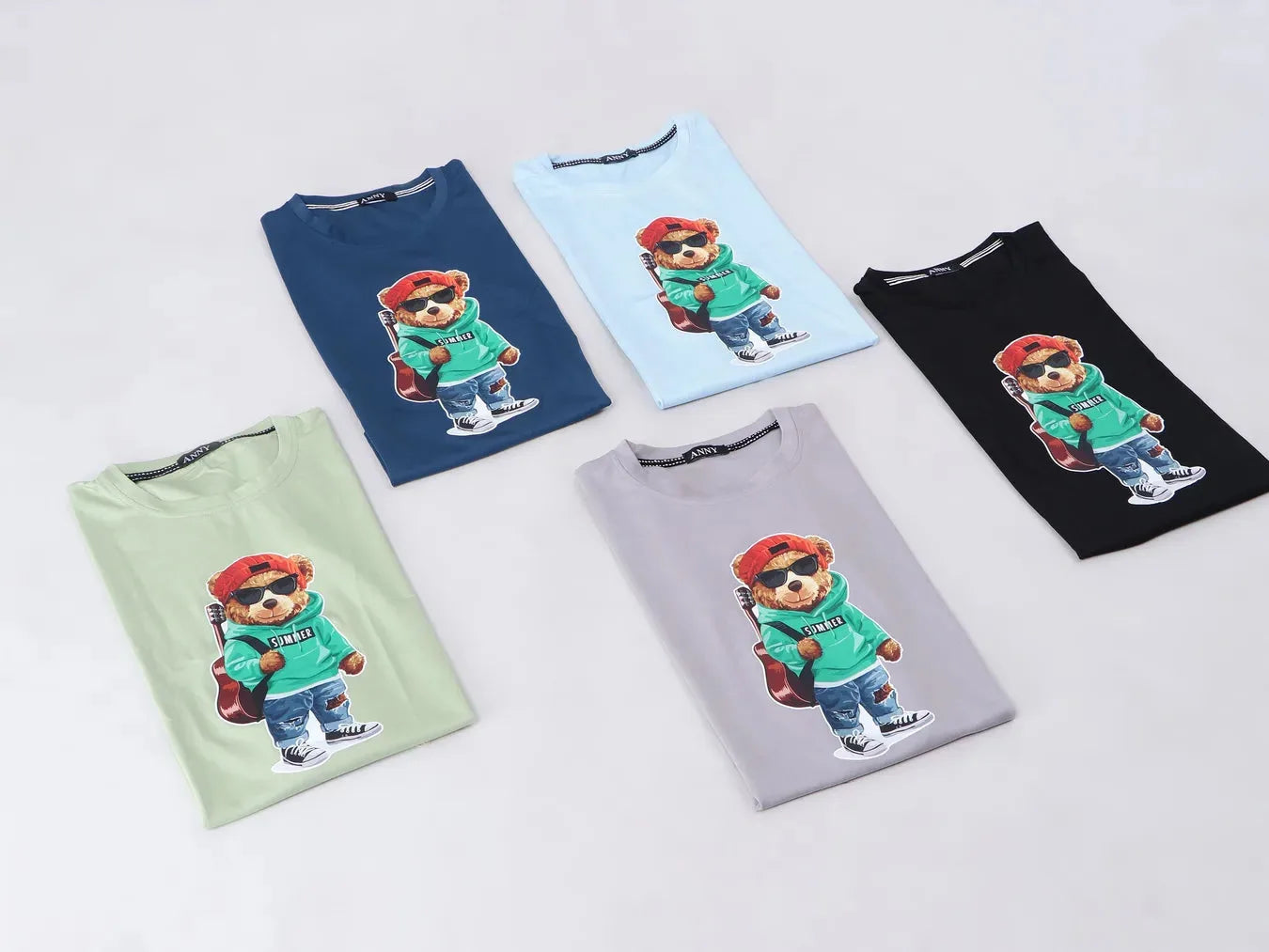 Rockstar Bear Print T-Shirt