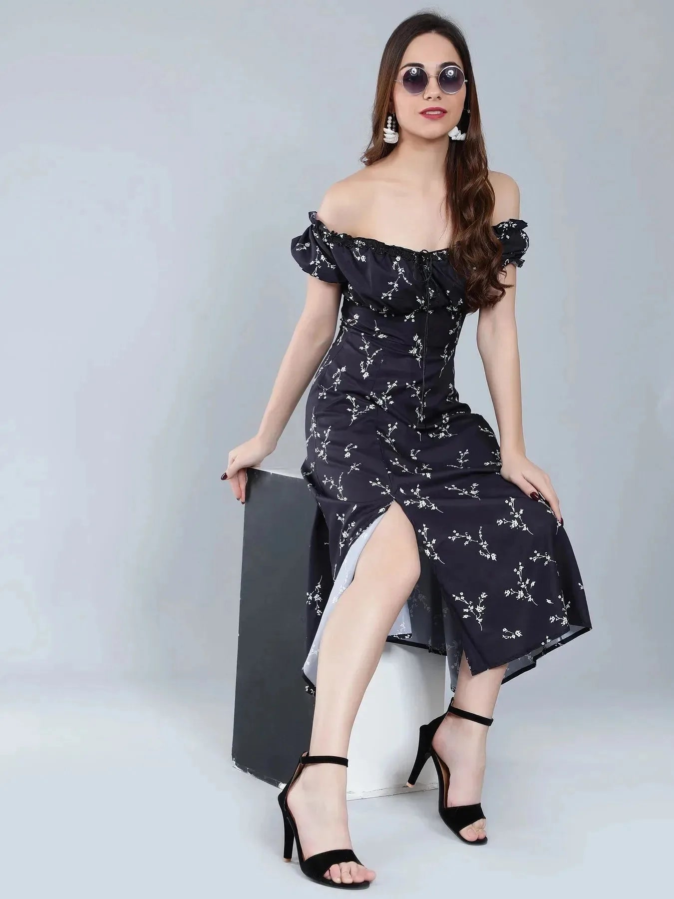 Ditsy Flower Print Dress