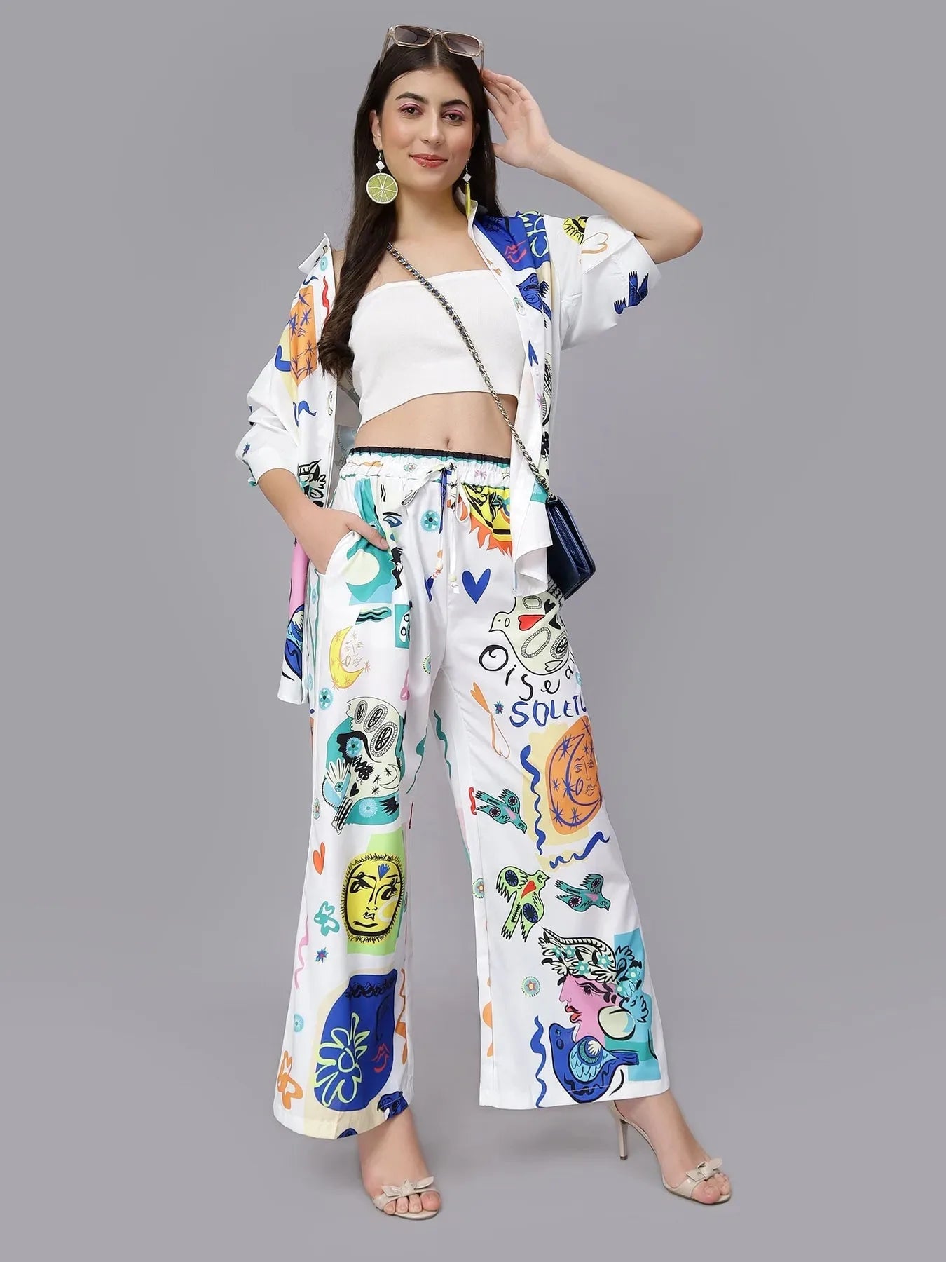 Sunburst Serenade Printed Two Piece Set