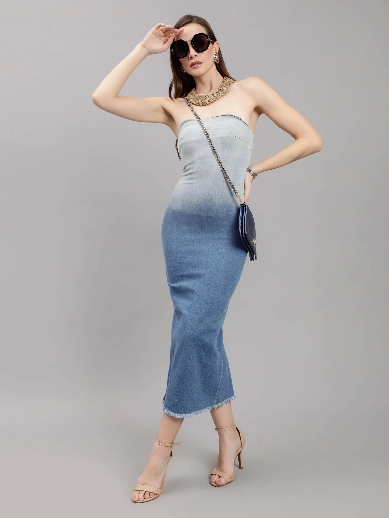 Hot Tube Denim Dress