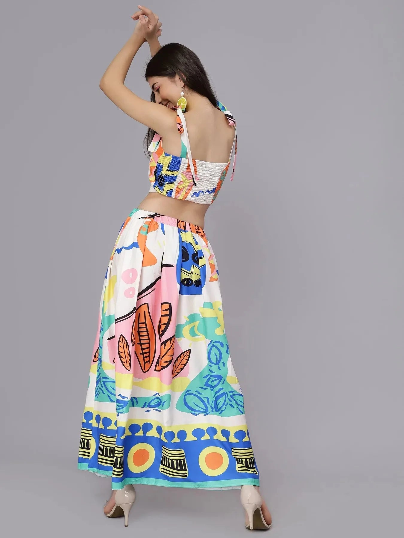 Sunray Printed Two Piece Set