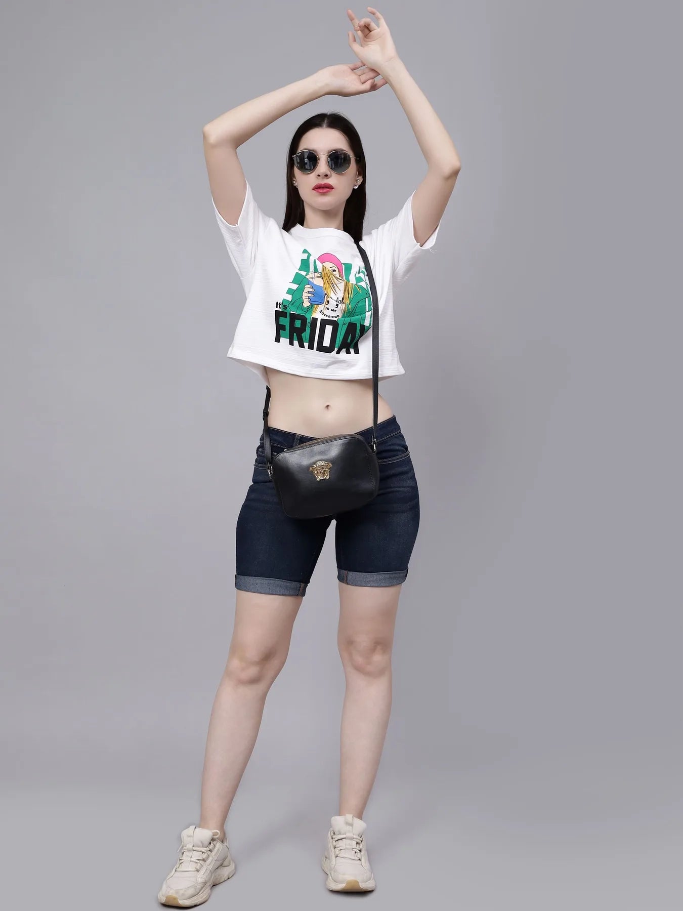 Friday Printed Crop T-Shirt