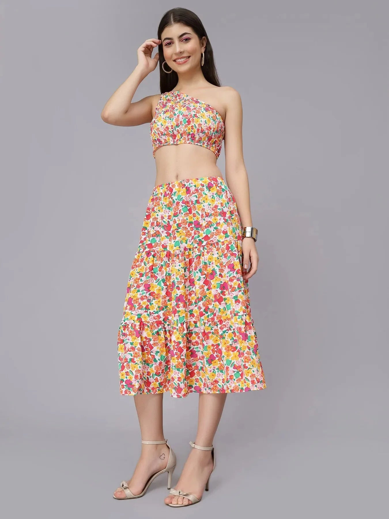 Spring Floral Two Piece Set
