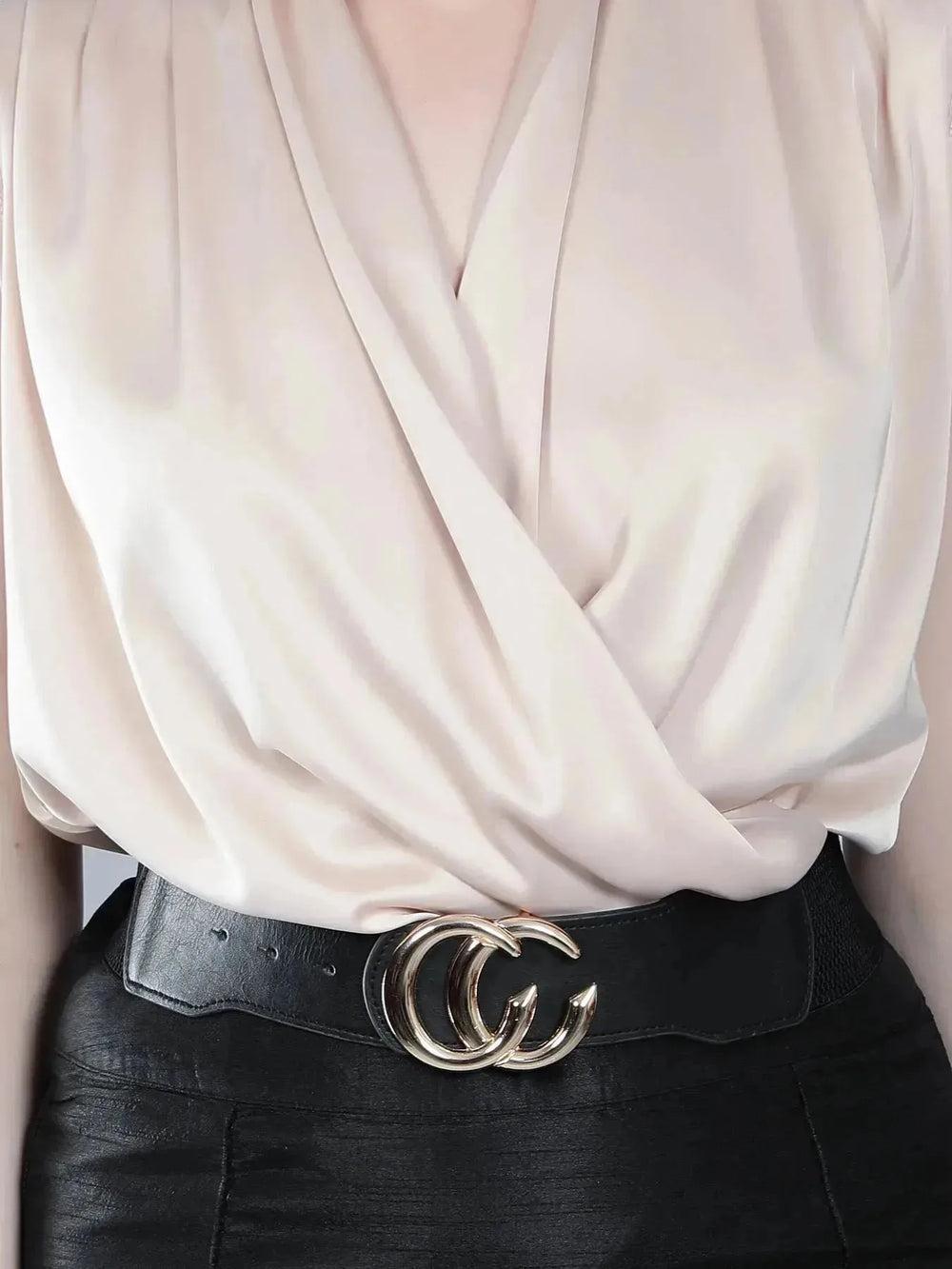 Wrap Front Sleeveless Blouse