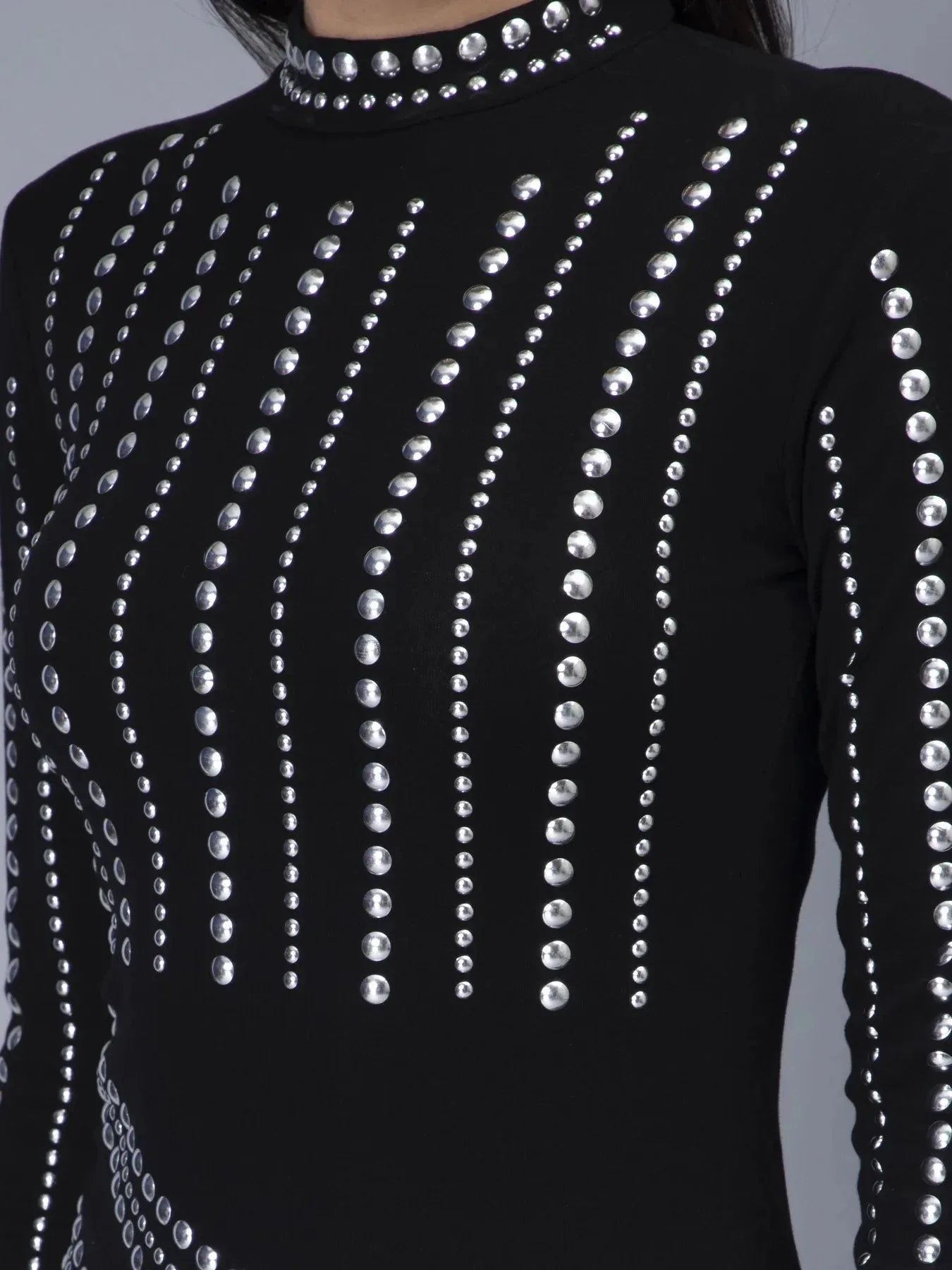 Metallic Studs Dress