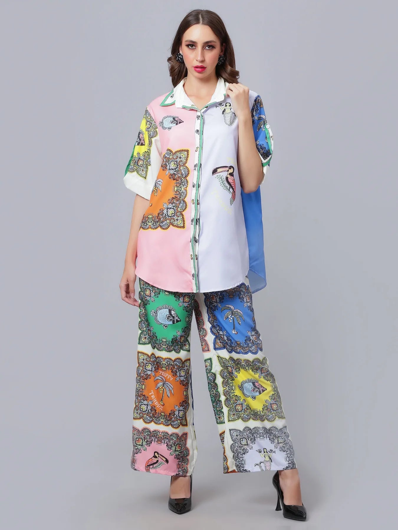Bohemain Printed Two-piece Set