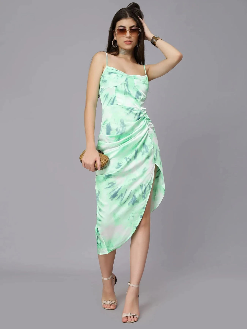 Sexy Marble Spaghetti Dress