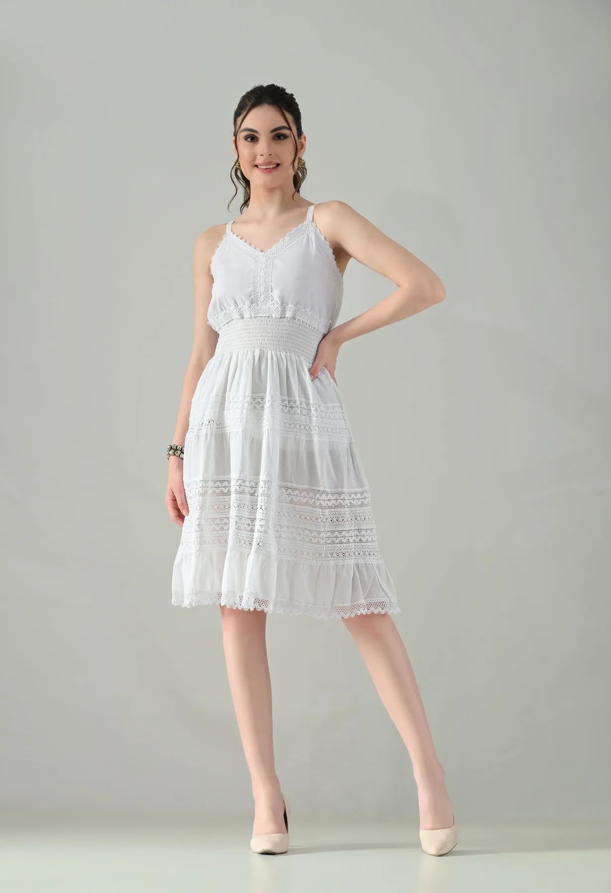 Lace Meadow Cotton Dress