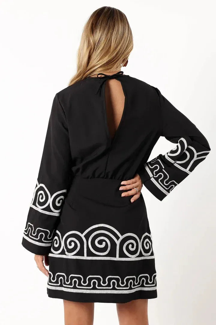 Embroidered Short Dress