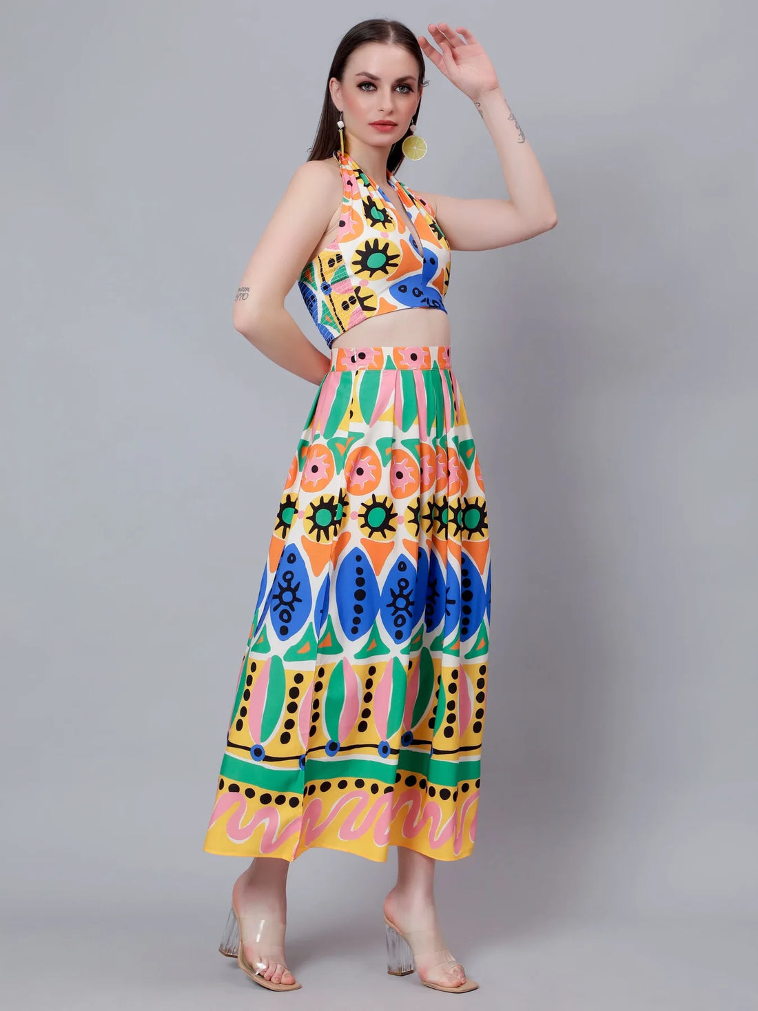 Tropical Skirt and Top Set