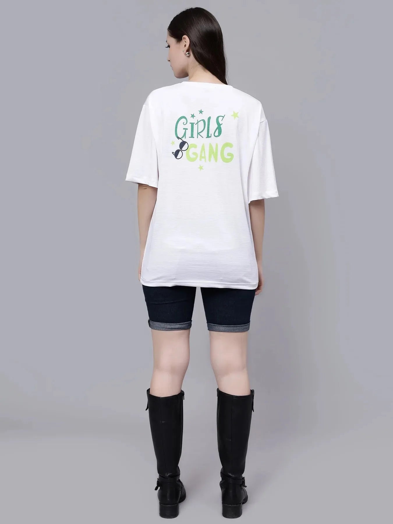 Girl Gang Graphic Oversized T- Shirt