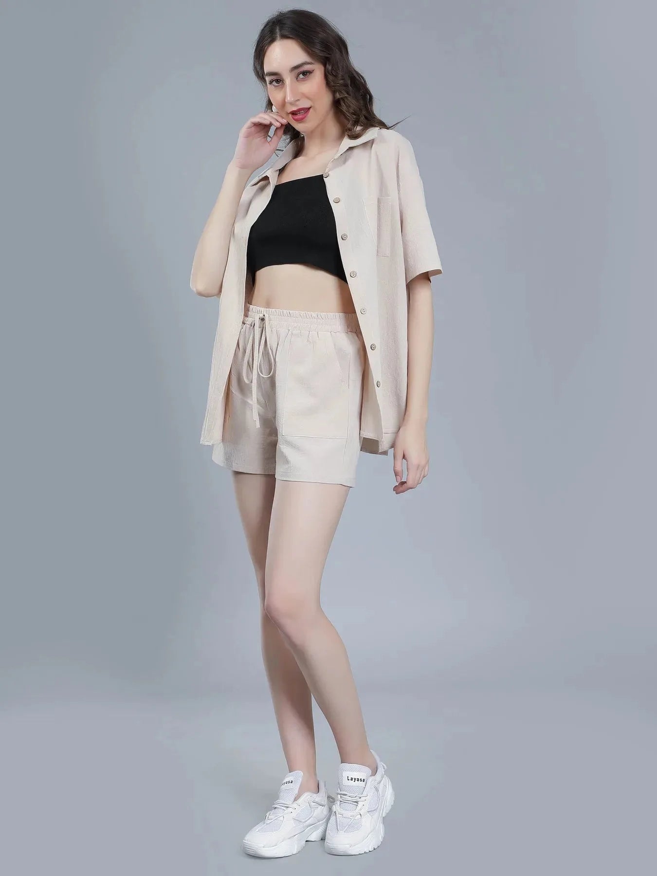 Shirt Shorts Two-Piece Casual Set
