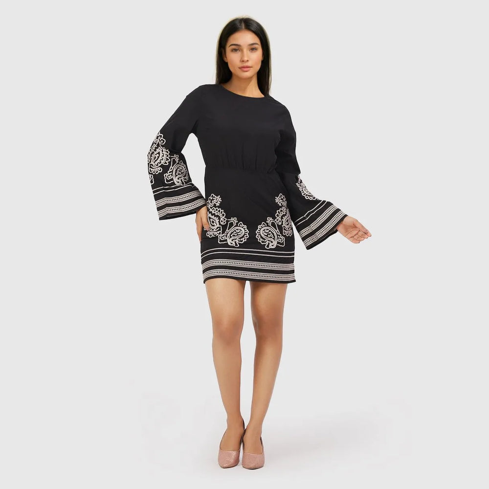 Embroidered Short Dress