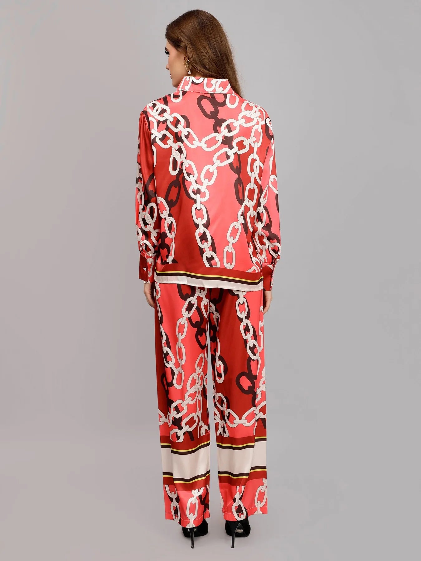 Chain Print Two-Piece Set