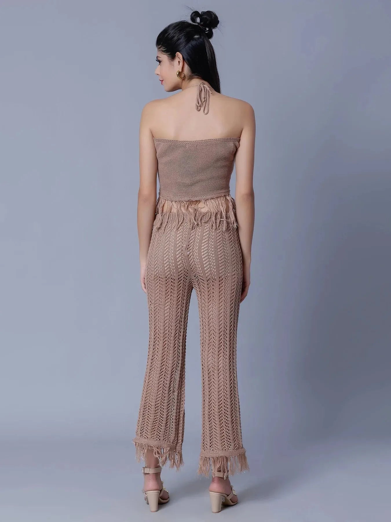 Sexy Crochet Two Piece Set