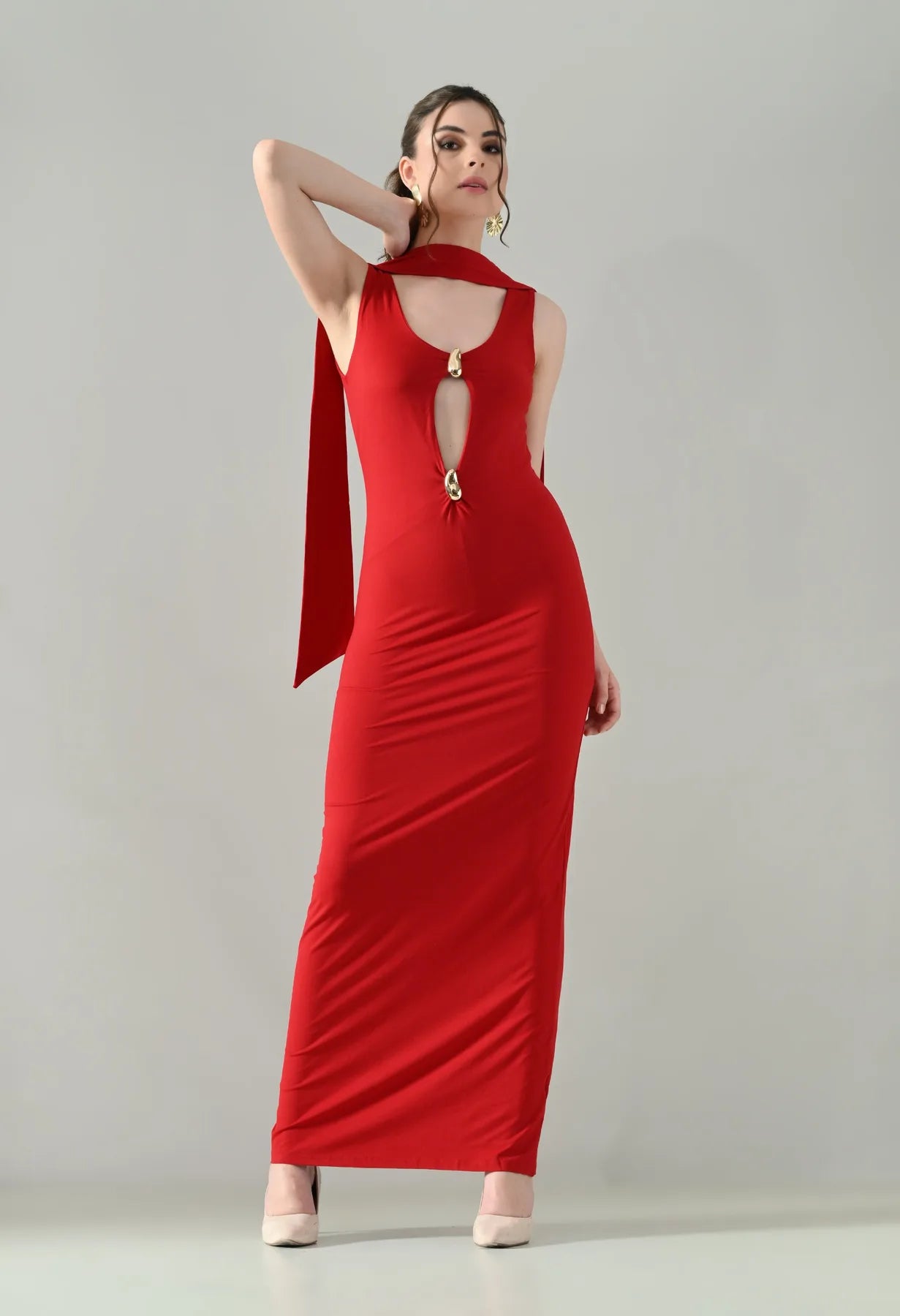 Golden Grace Maxi Dress