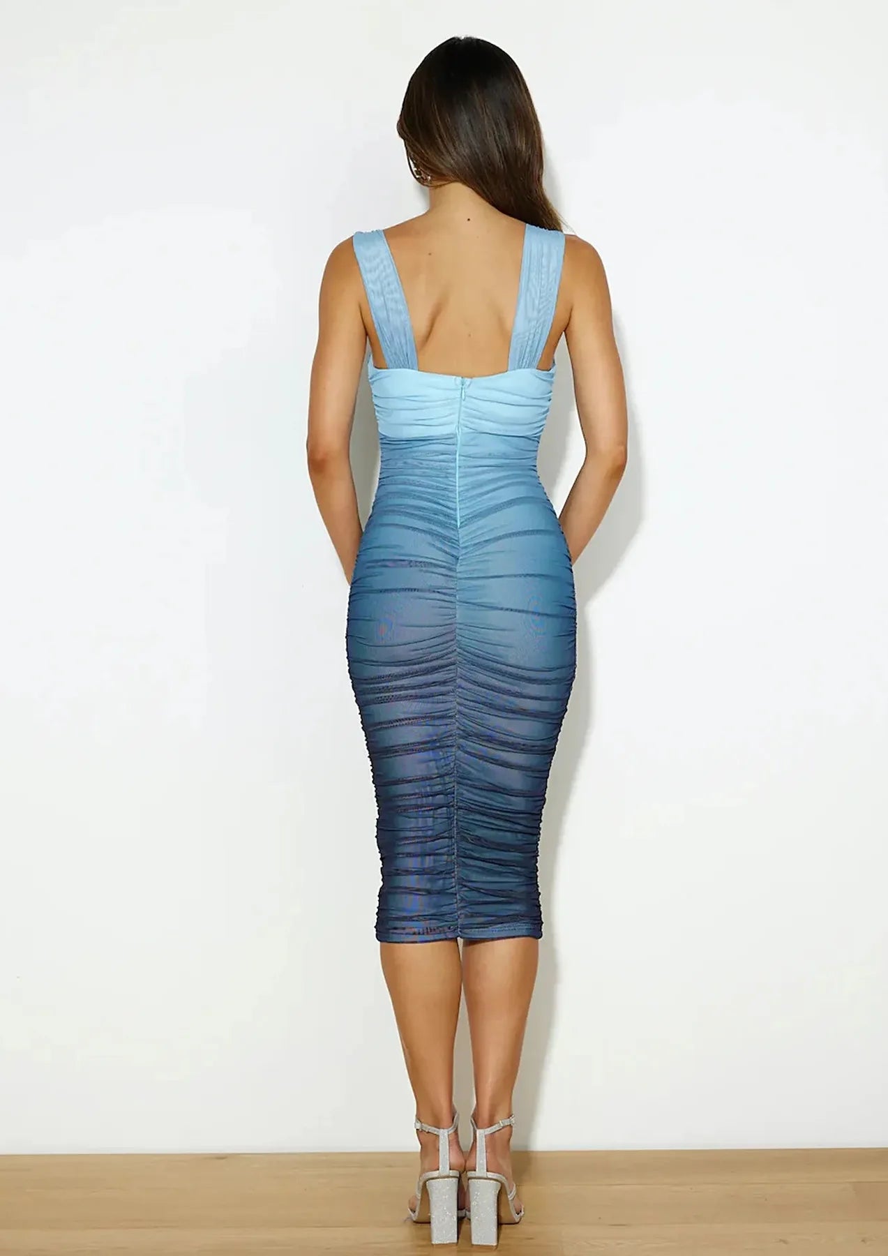 Gradient Mesh Bodycon Dress