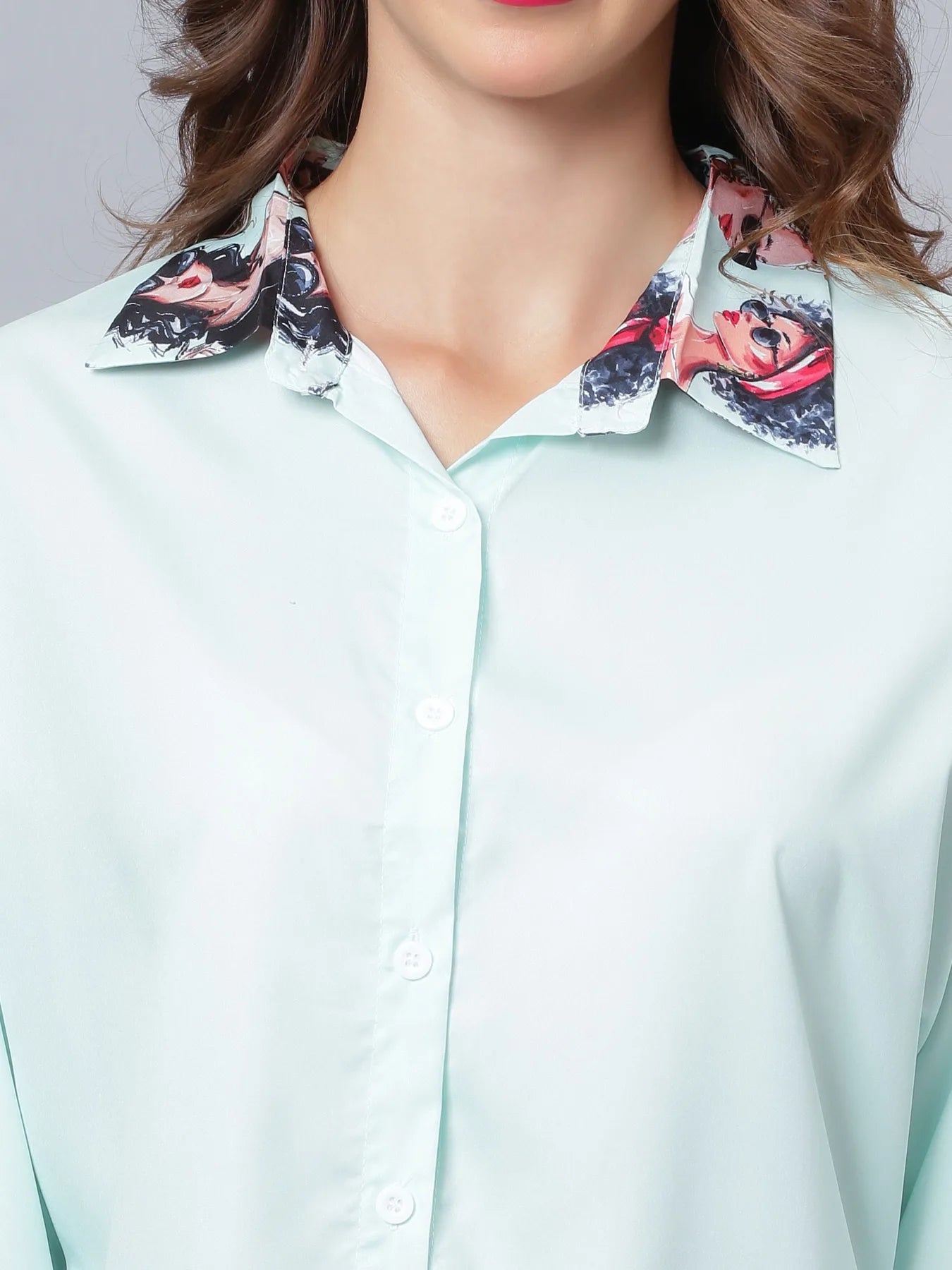 Fashionable Girls Printed Shirt