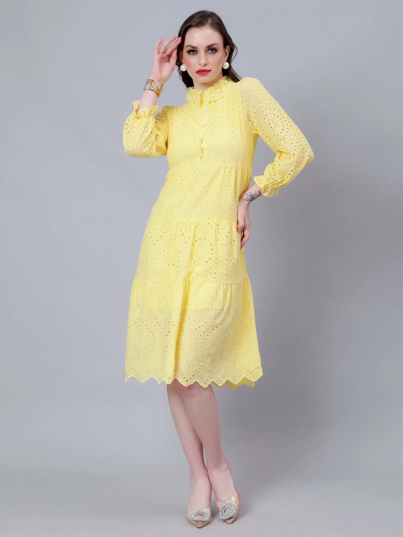 Hollow Hook Chicken Dress