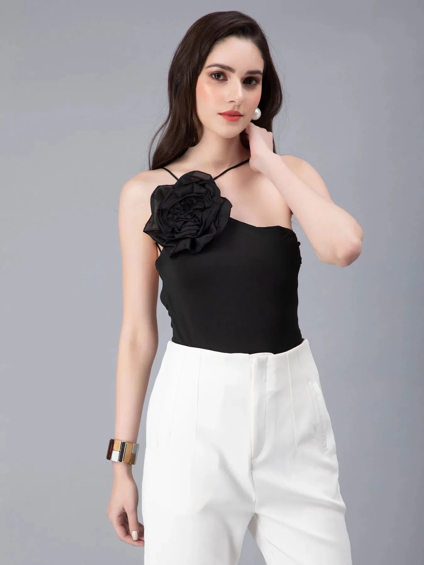 Flower Accent Bodysuit