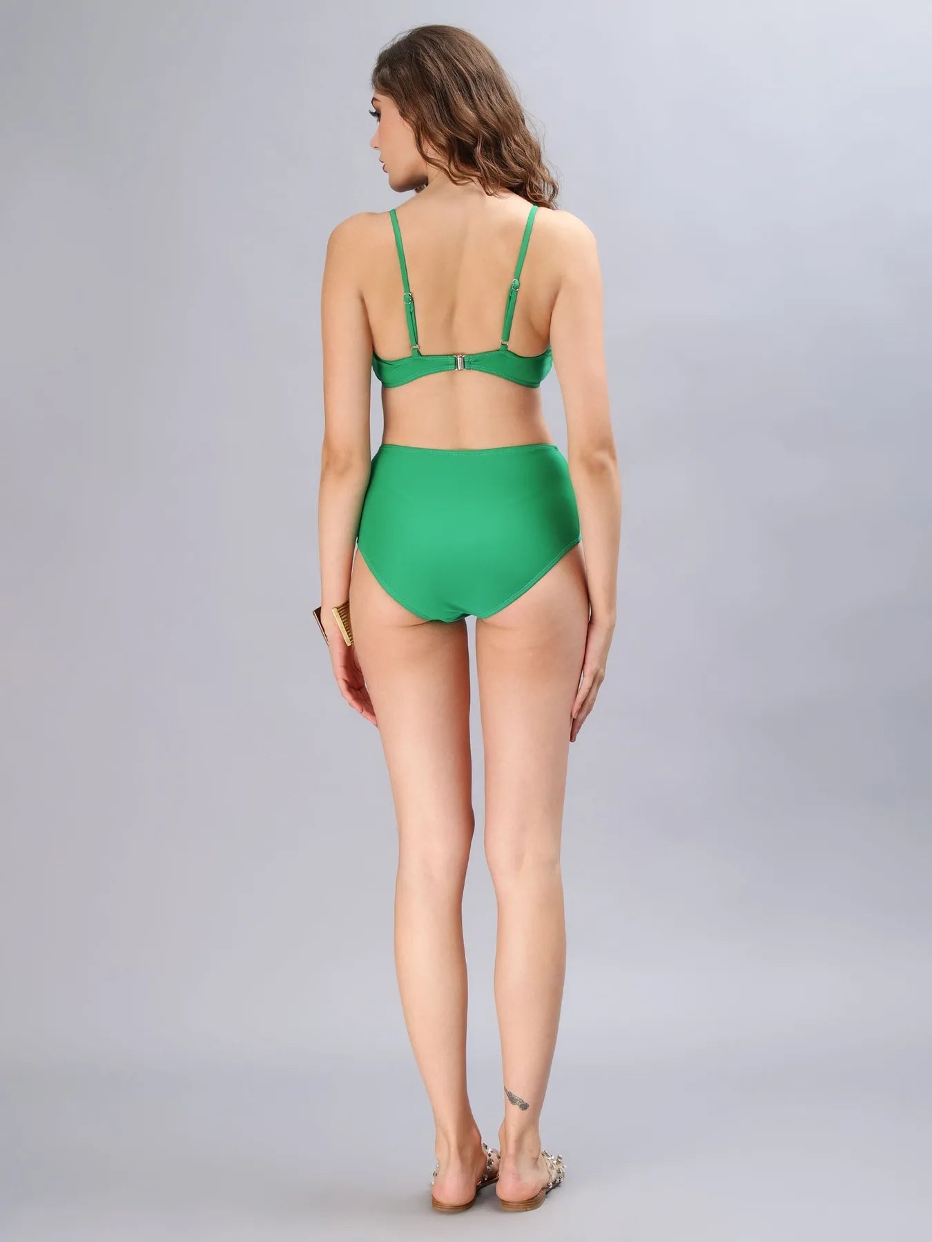 3D Flower Embellished Luxury Bikini