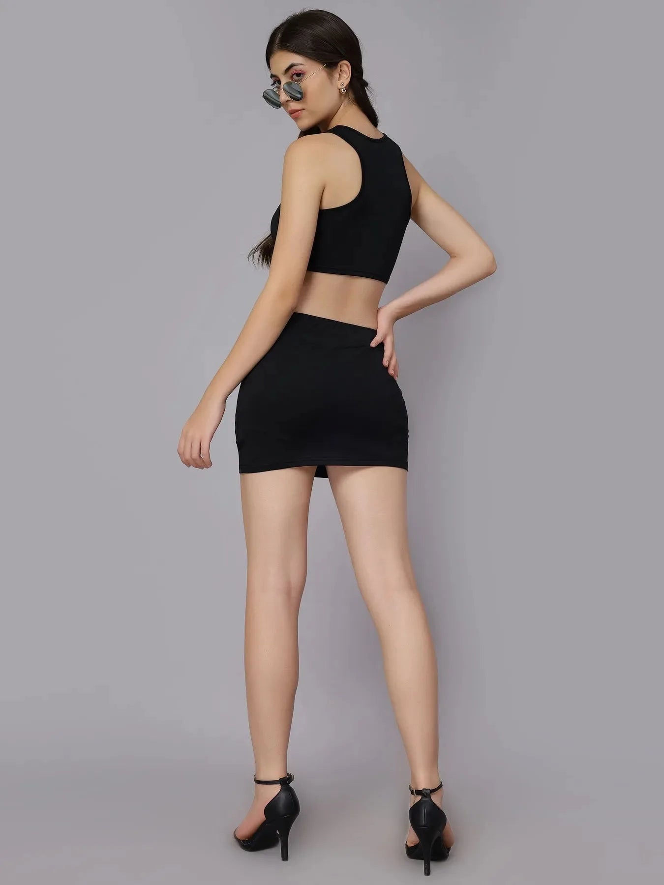 Sexy Hollow Out Two Piece Set
