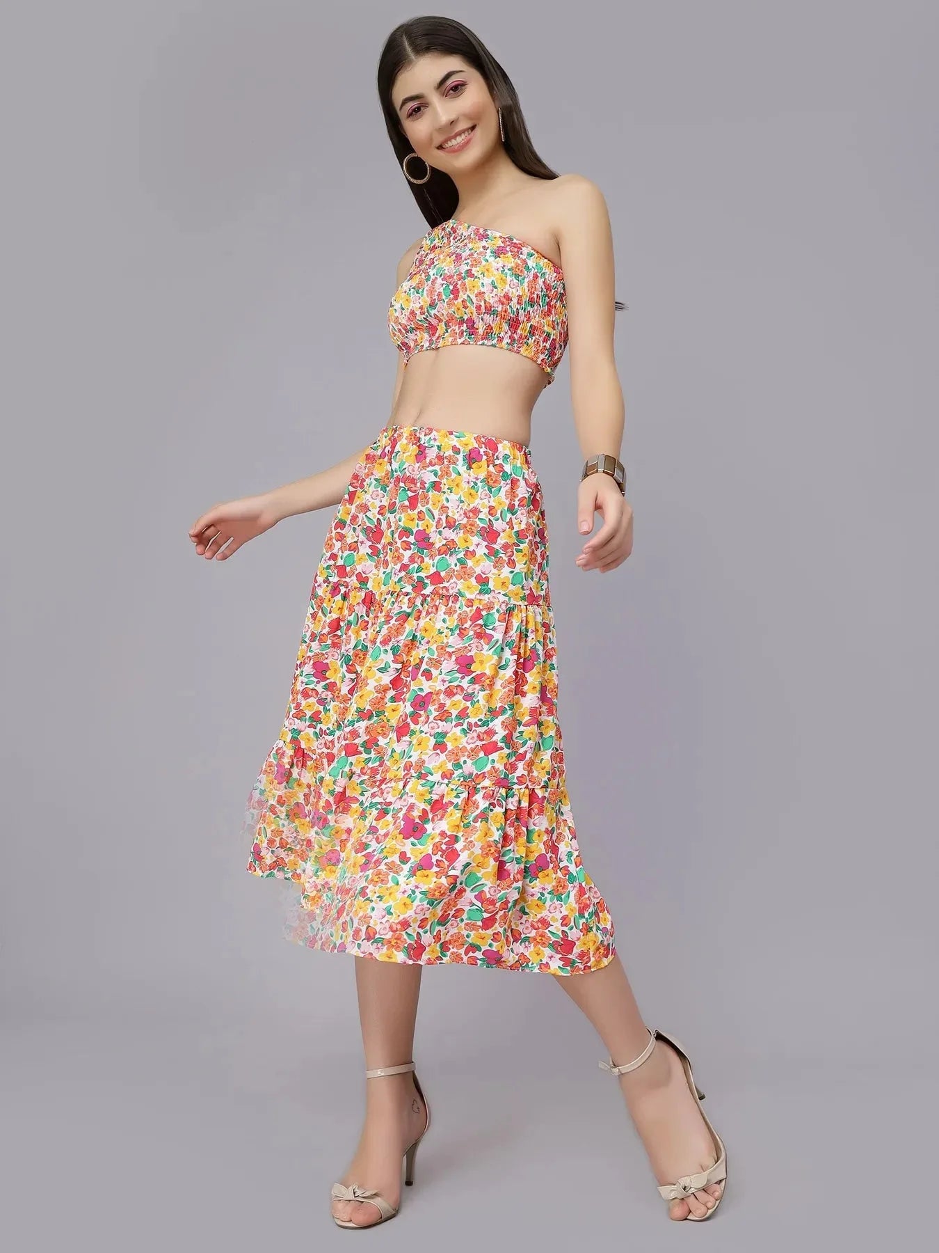 Spring Floral Two Piece Set