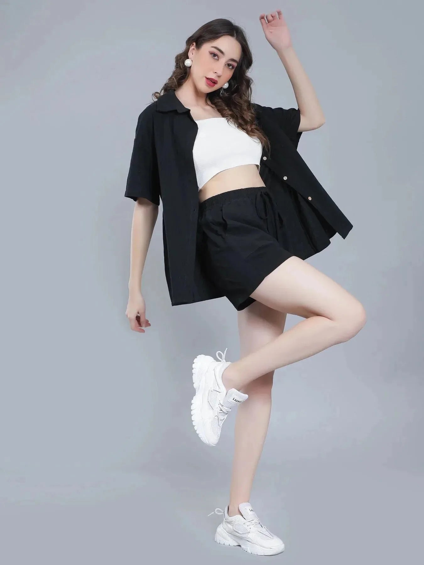 Shirt Shorts Two-Piece Casual Set