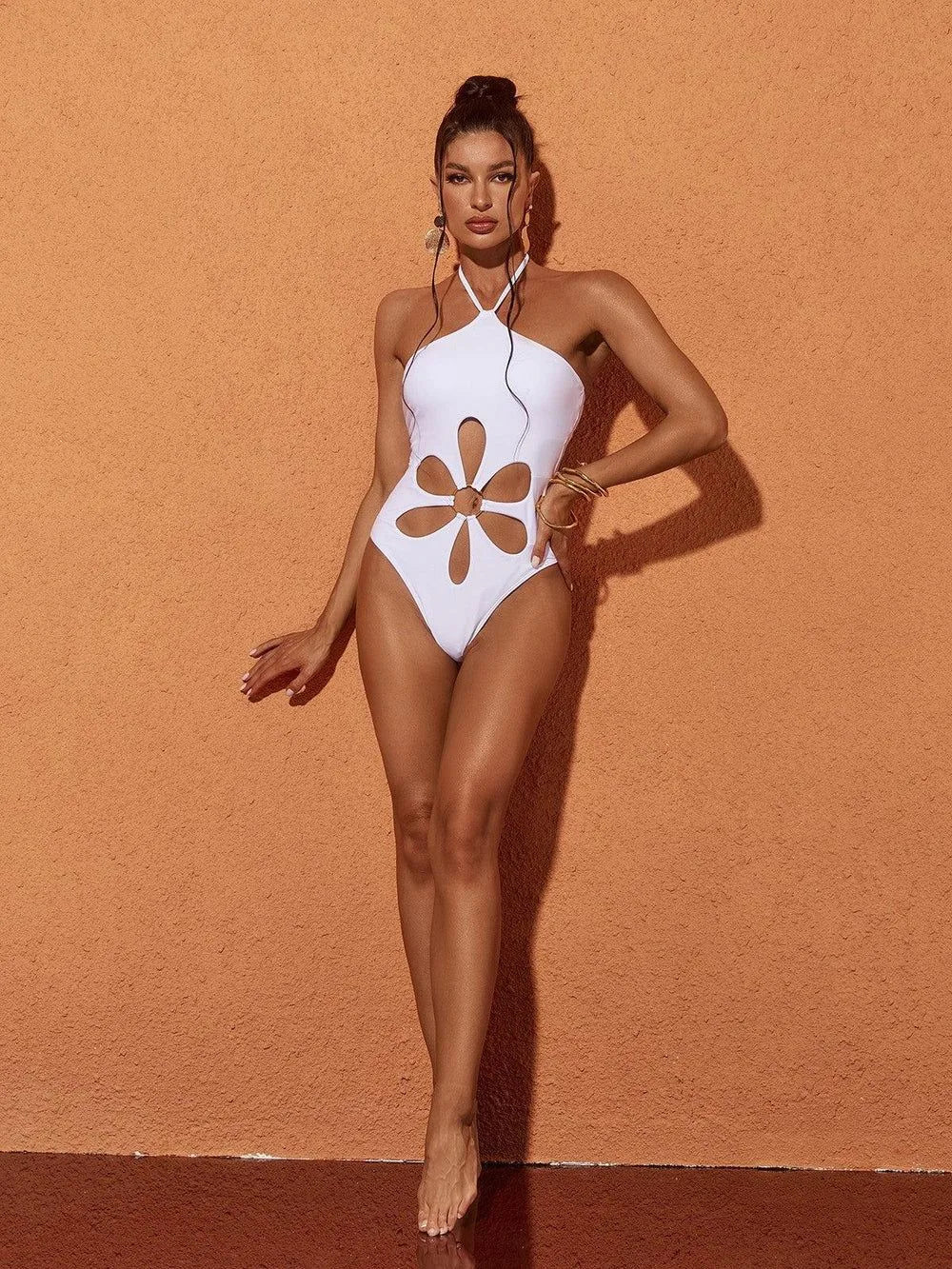 Cut Out Halter Monokini