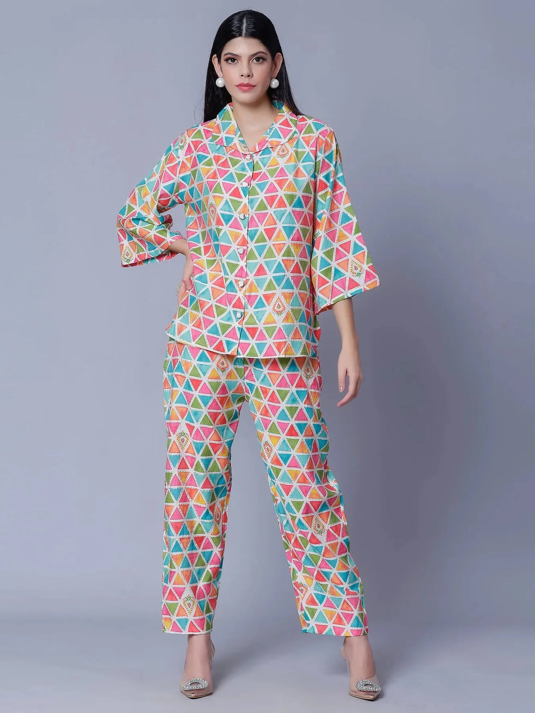 Multicolor Two-Piece Set