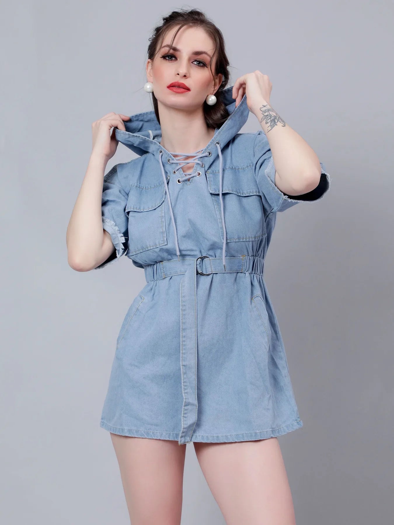 Baggy Street Denim Dress