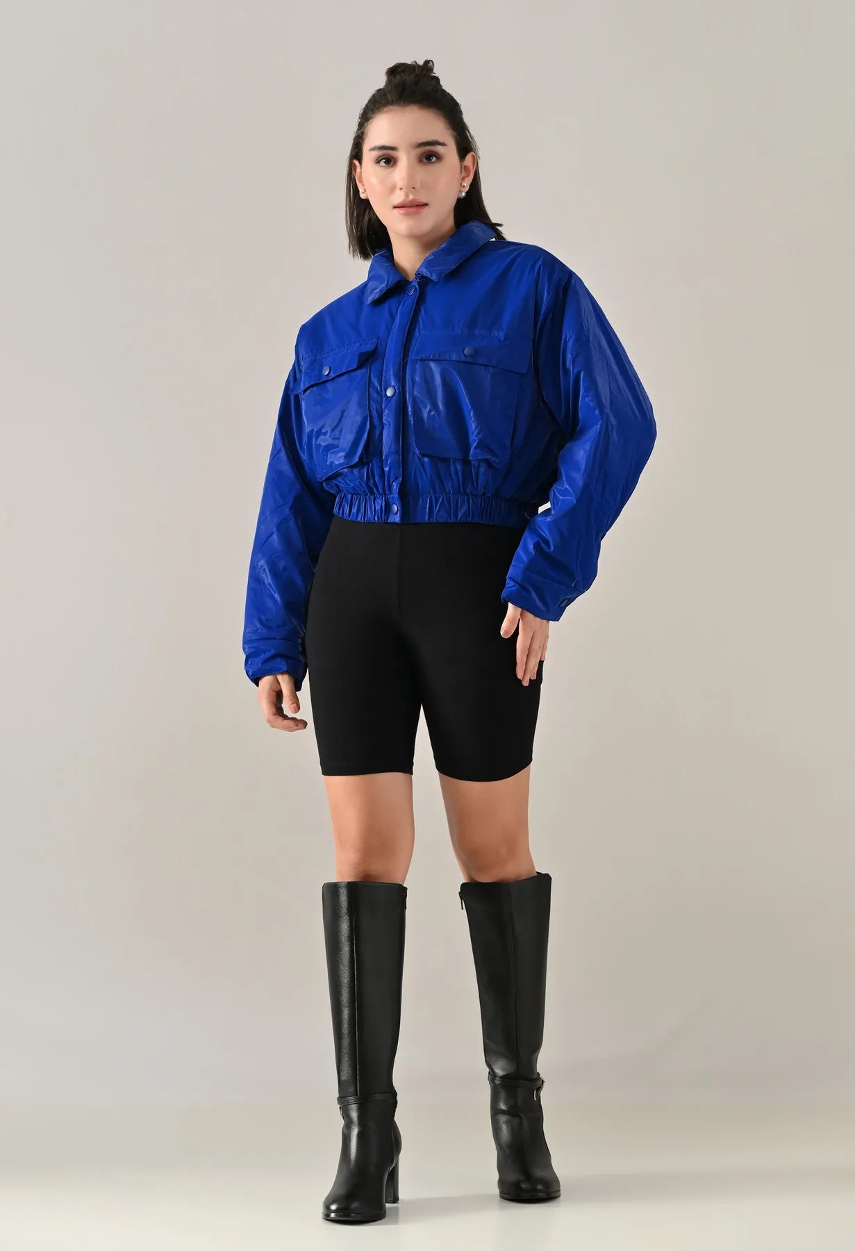 Sky Snap Bomber Jacket