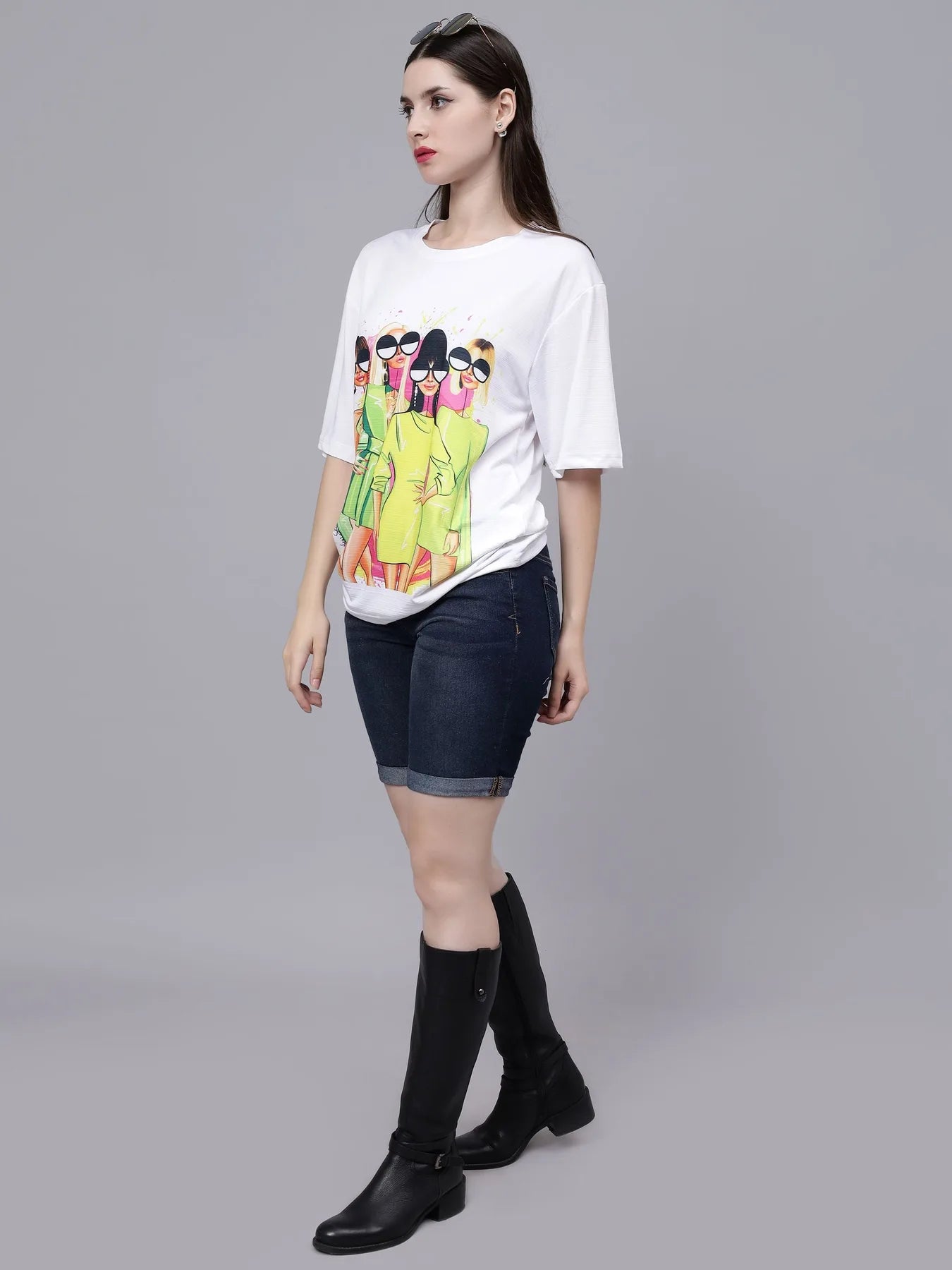 Girl Gang Graphic Oversized T- Shirt