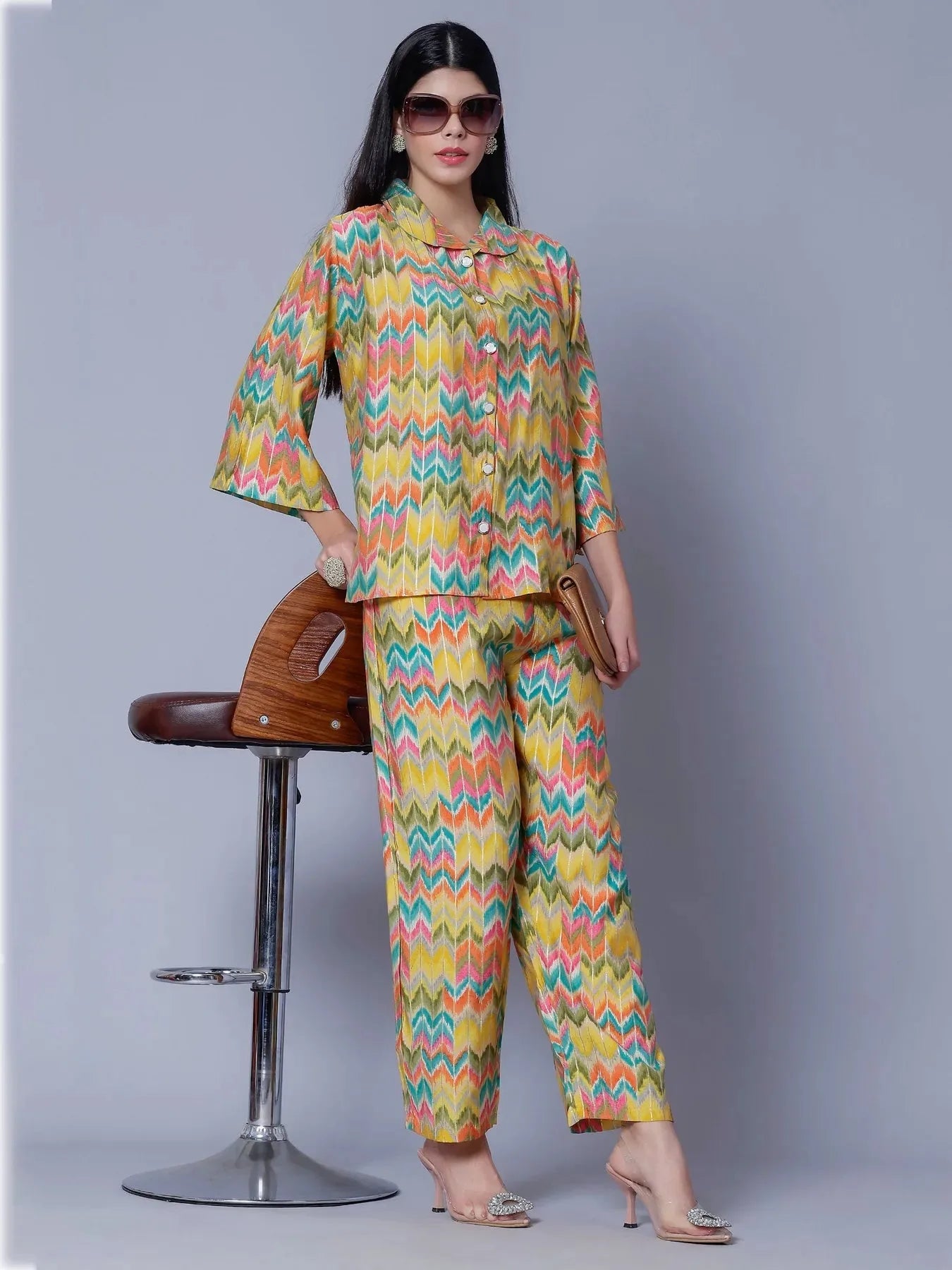 Multicolor Two-Piece Set