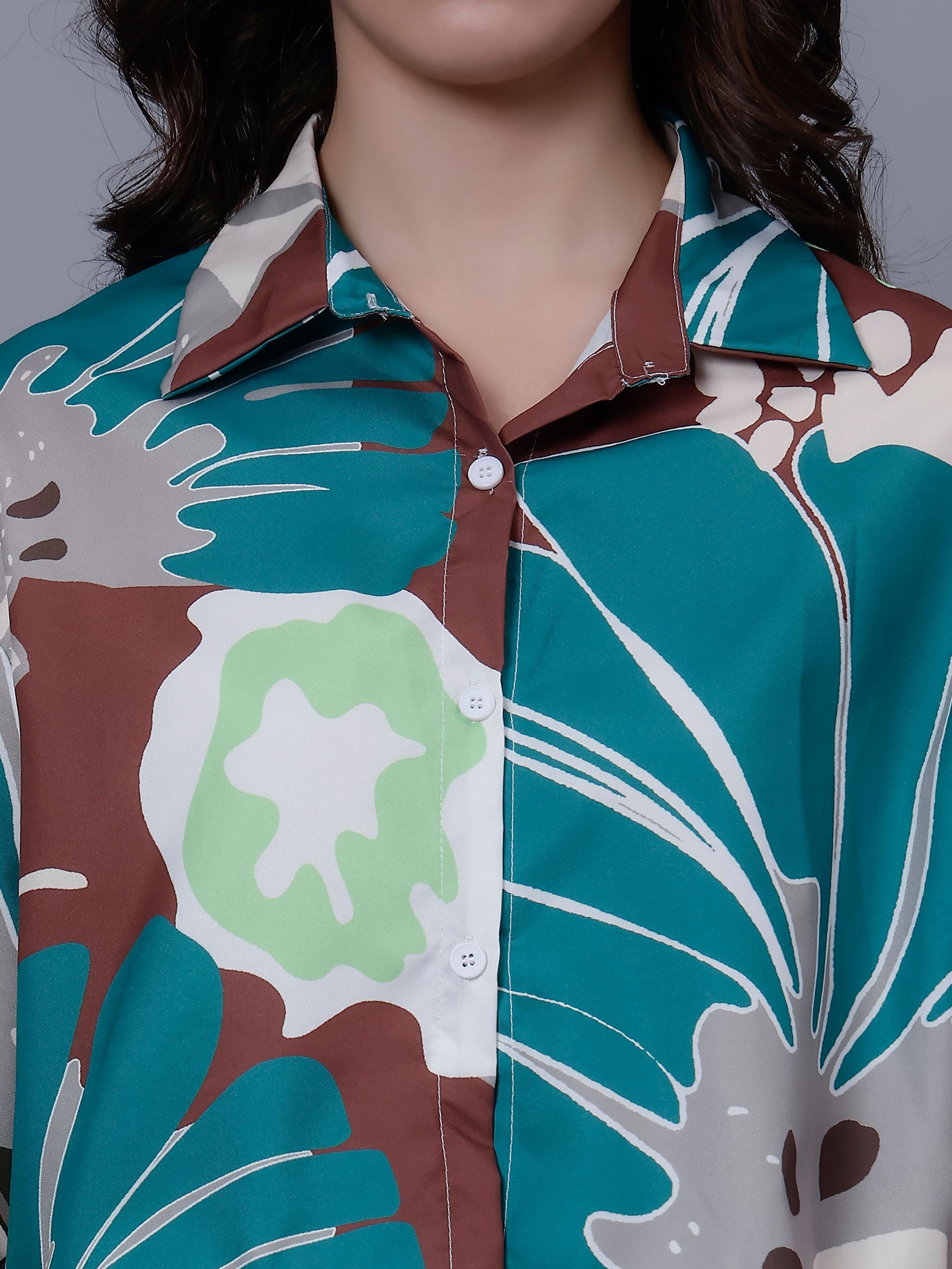 Abstract Printed Two Piece Set
