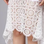 Buy Elegant Mermaid Spaghetti Lace Dress M White at Best Price