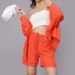 Buy Stylish Summer Shirt & Shorts Set S Orange Online