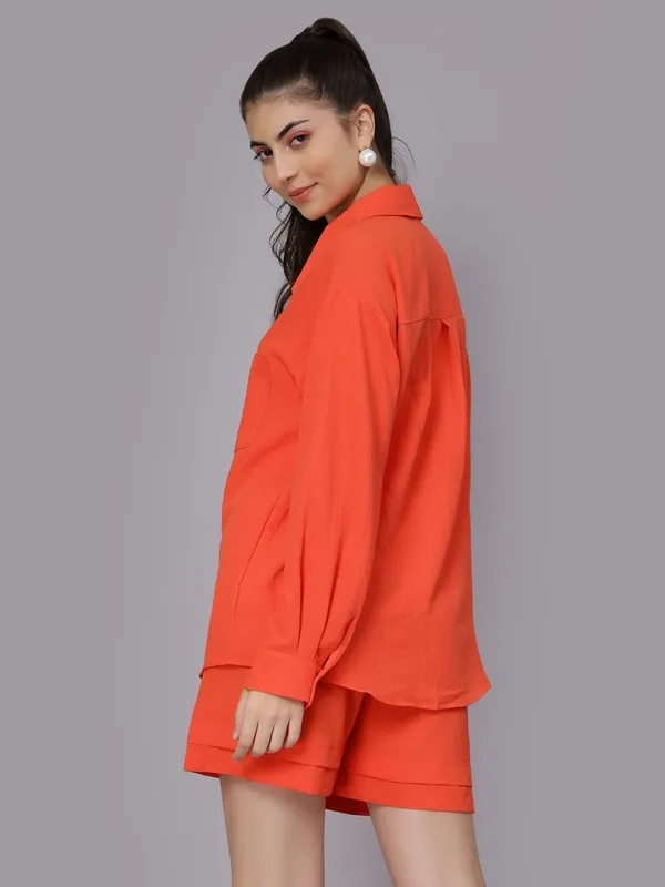 Buy Summer Shirt & Shorts Set S Orange Online