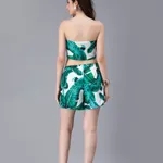 Buy Front Knot Tube Top and Shorts Set M Green at Best Price