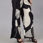 Shop for Abstract Printed Two-Piece Set S Black Online