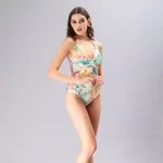 Buy Halter Neck Monokini With Sarong S Yellow