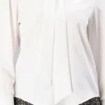 Buy Satin Front Tie-Up Top S White Online