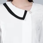 Buy Asymmetrical Collar Blouse  M White at Best Price