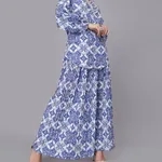 Order Majolica Print Oversized Two-Piece Set One Size Blue Online