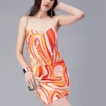 Shop for Swirl Print Top and Skirt Set S Multi Online