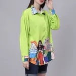 Buy Holiday Girls Oversized Shirt  One Size Neon Green