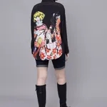 Buy Hip-Hop Girls Oversized Shirt  One Size Black