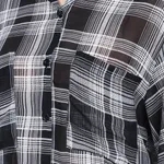 Buy Plaid Sheer Shirt One-Size Black Online