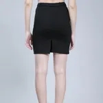 Shop for Belted Short Skirt M Black Online